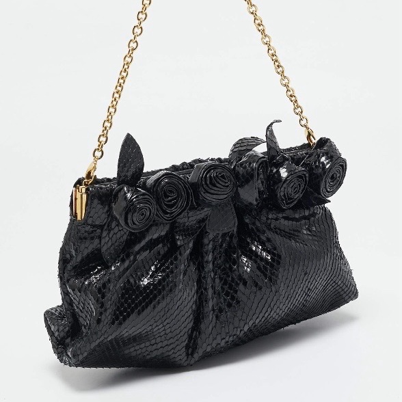 Valentino Python Clutch - 2
